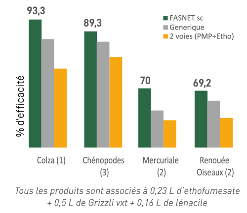 Efficacité FASNET SC
